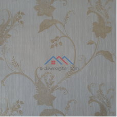 Murella Melodia M4770 Dokulu Çiçek Desenli İtalyan Duvar Kağıdı 10 m2